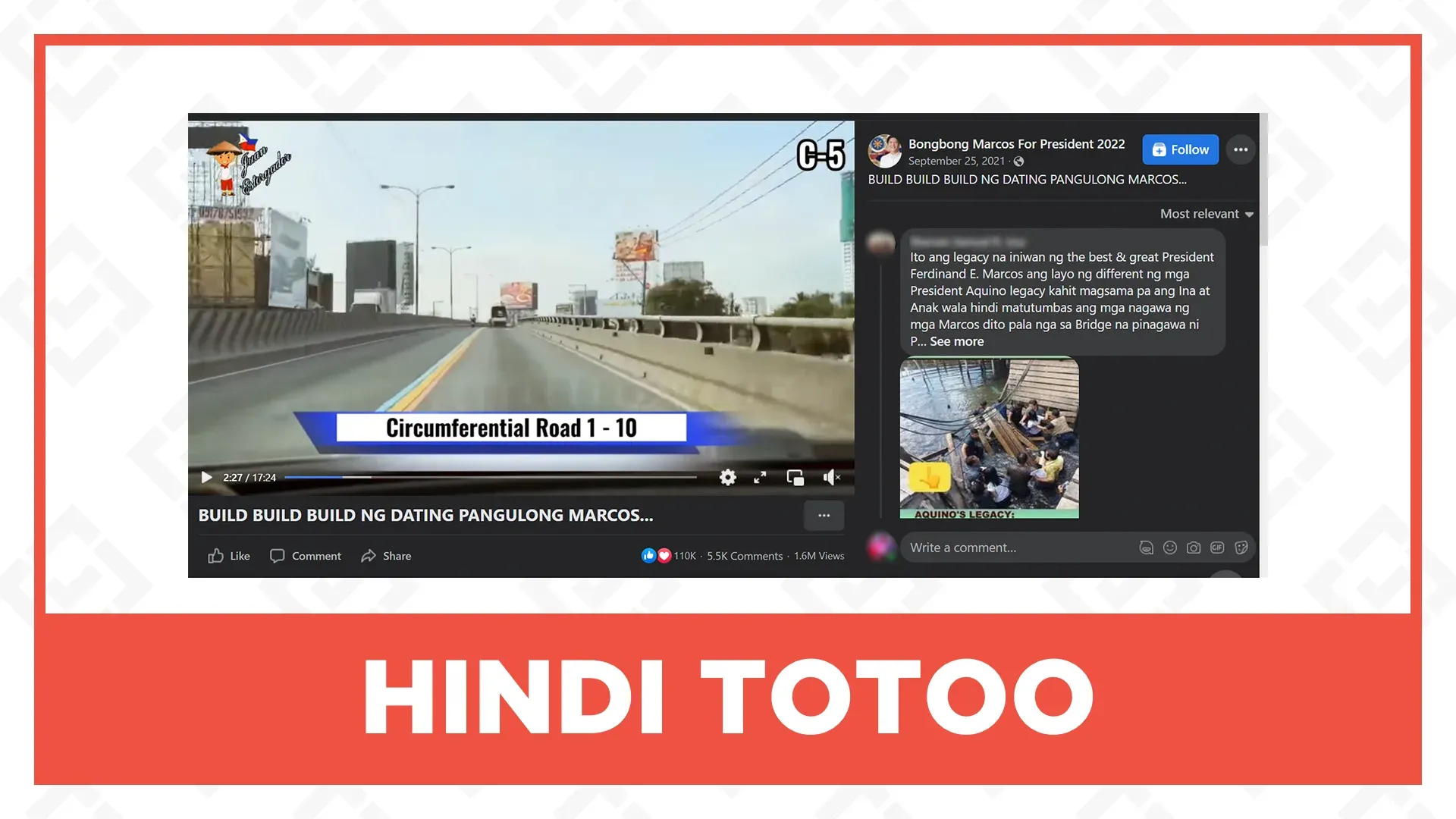 Circumferential roads hindi totoong ipinagawa ni Marcos￼